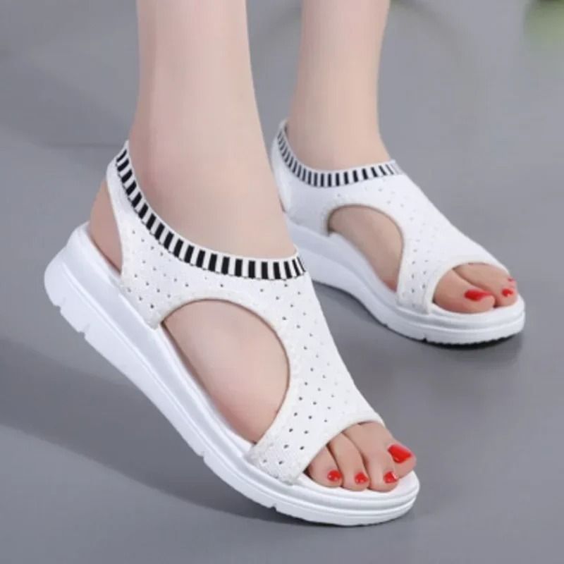Women Wedge Sandals with Breathable Design and Platform Heel for Walking and Shopping Comfort