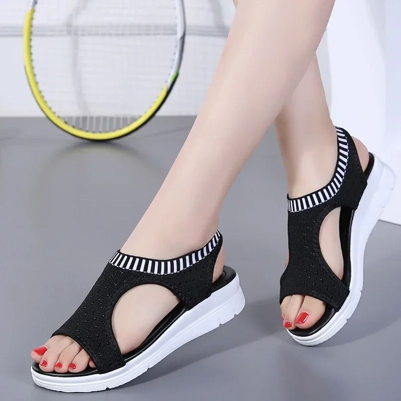 Women Wedge Sandals With Breathable Design And Platform Heel For Walking And Shopping Comfort 2