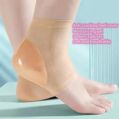 Heel Protection Socks Silicone Moisturizing Anti Crack Sleeves For Pain Relief And Foot Care 3