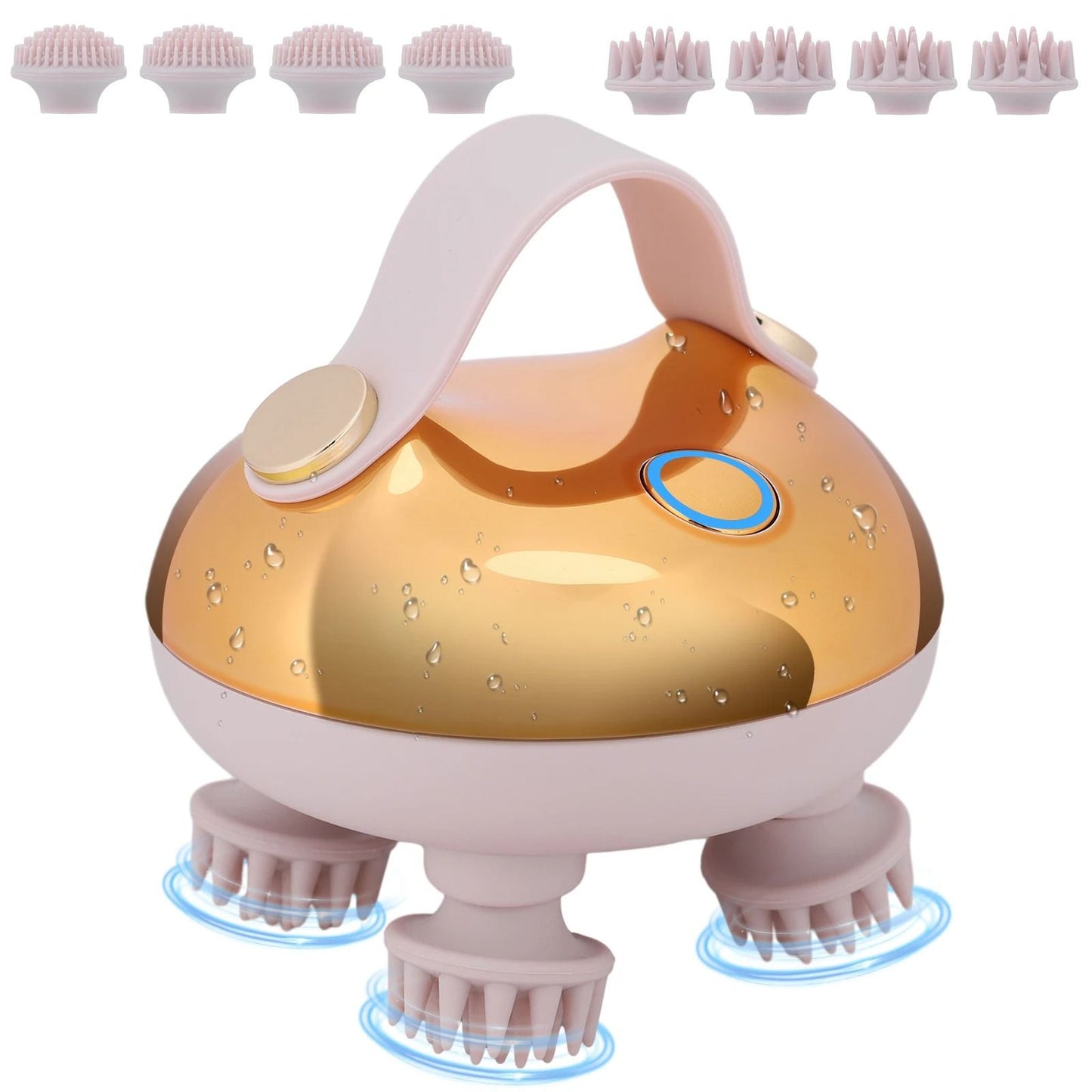 Electric Scalp Massager With 8 Silicone Heads And 3 Massage Modes 3