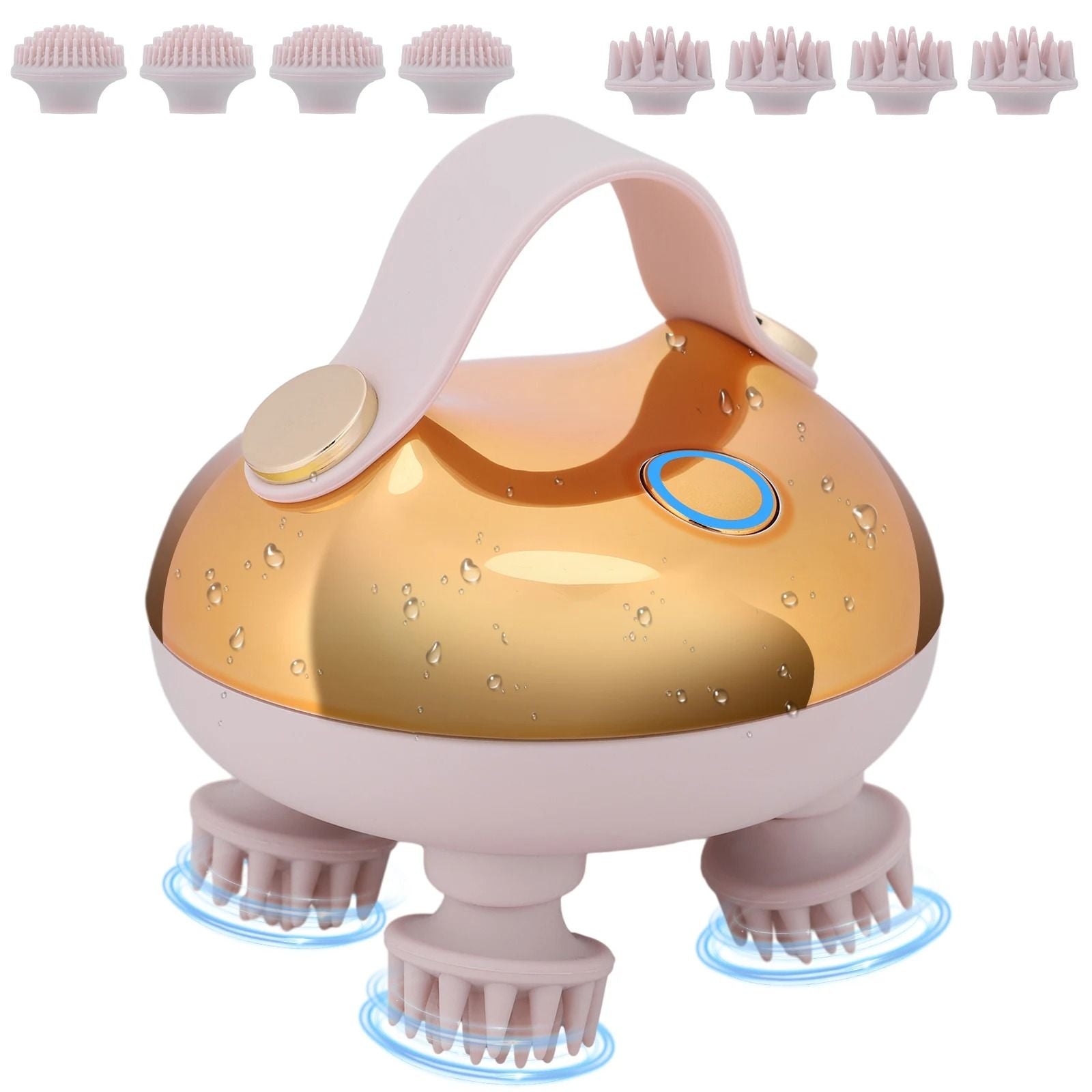 Electric Scalp Massager With 8 Silicone Heads And 3 Massage Modes 3