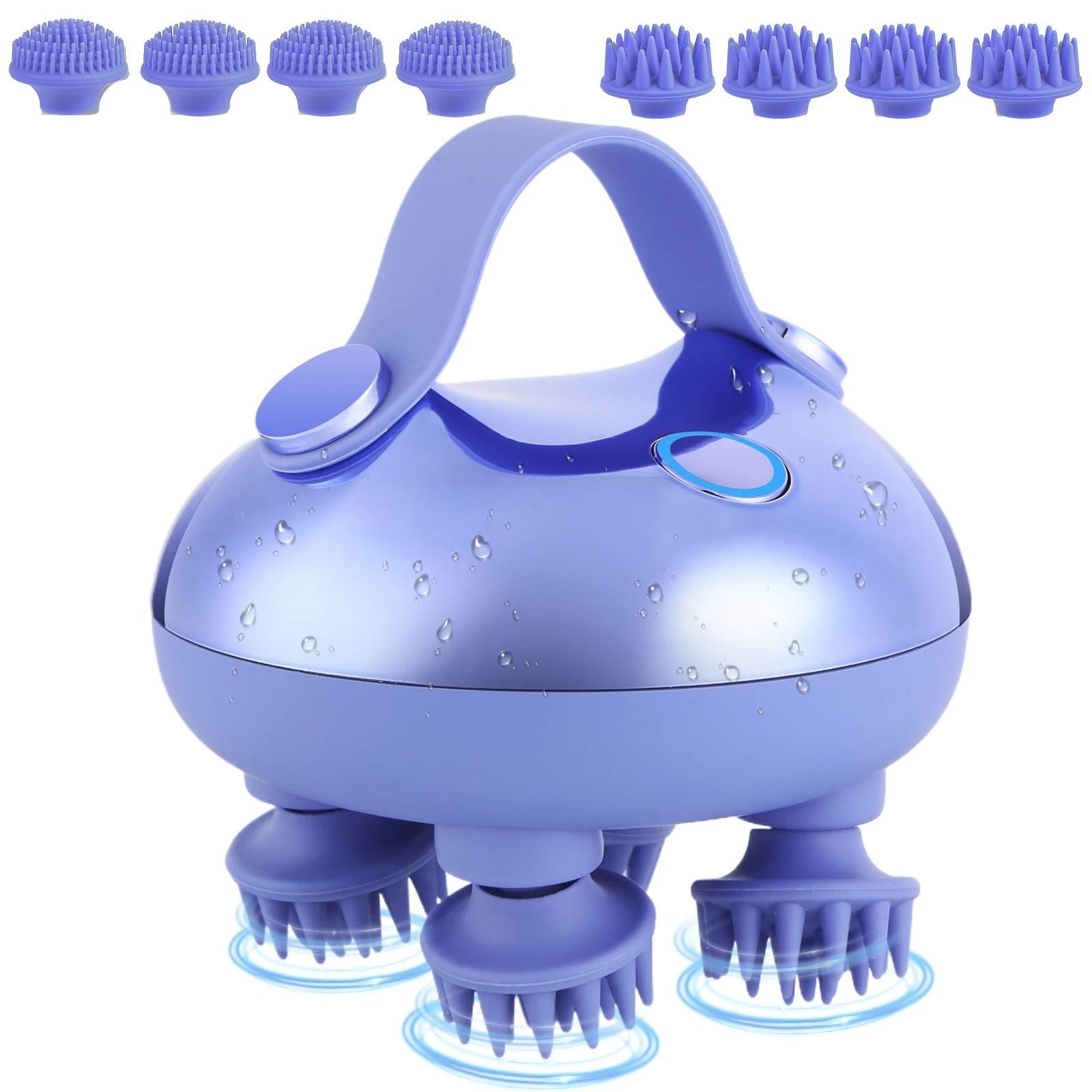 Electric Scalp Massager With 8 Silicone Heads And 3 Massage Modes 5
