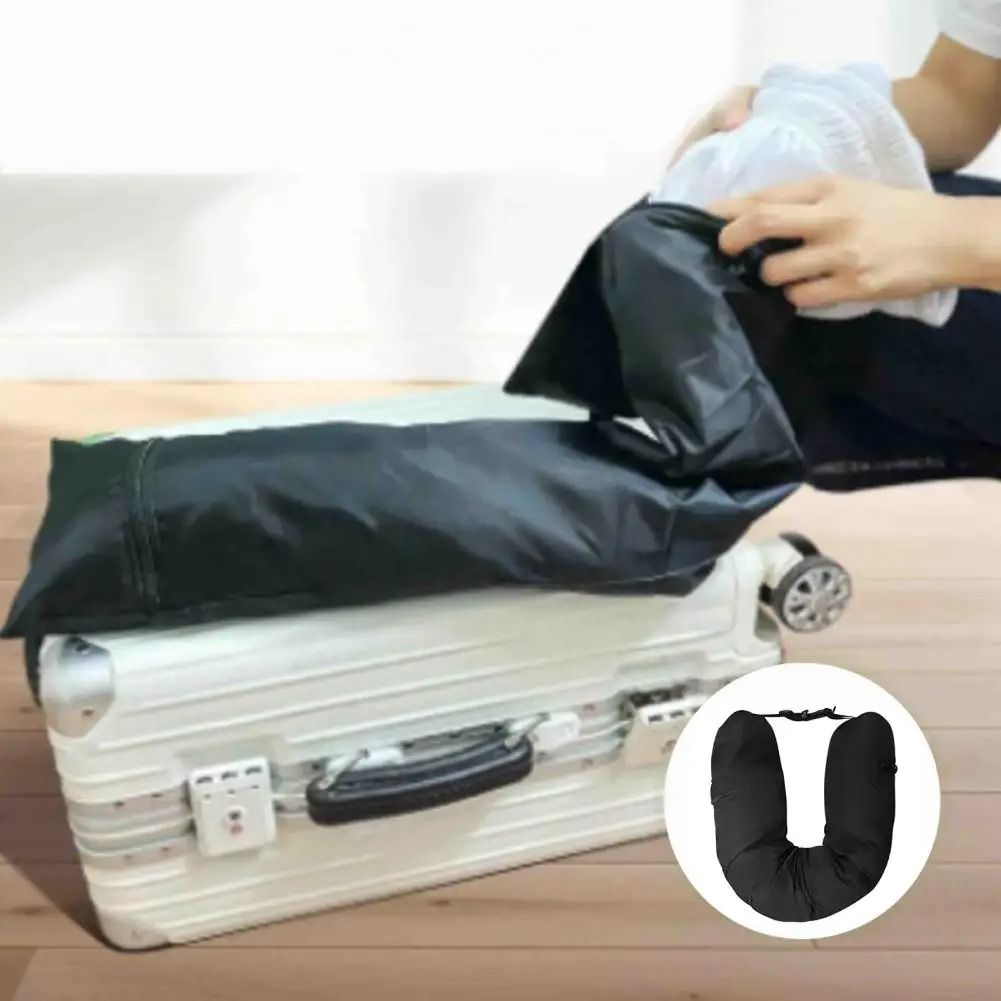 Portable Self Filling Travel Neck Pillow With Refillable Support Cushion 4
