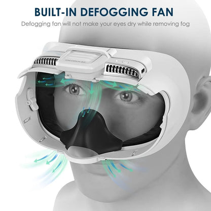 Mist Removal Fan for Quest 3 with Facial Ventilation and Anti Fog Design