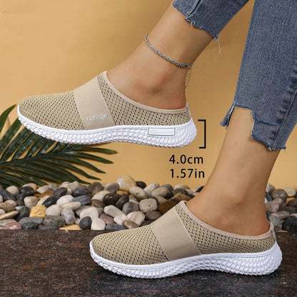 Womens Comfortable Breathable Summer Mules With Slip On Design 12