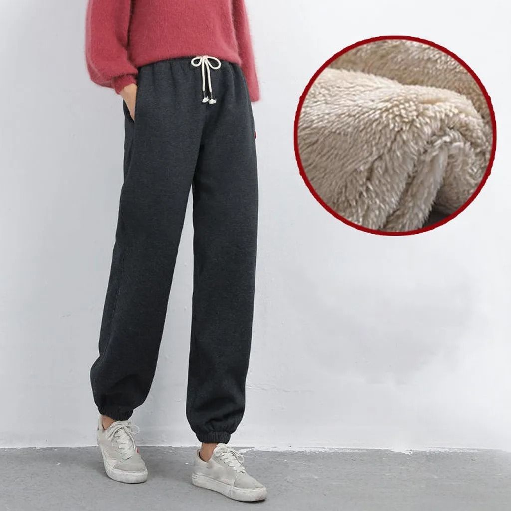 Womens Thick Fleece Lined Winter Leggings With High Waist And Plus Size Fit 1