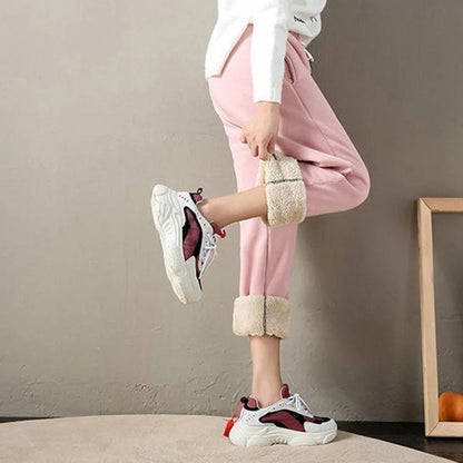 Womens Thick Fleece Lined Winter Leggings With High Waist And Plus Size Fit 2