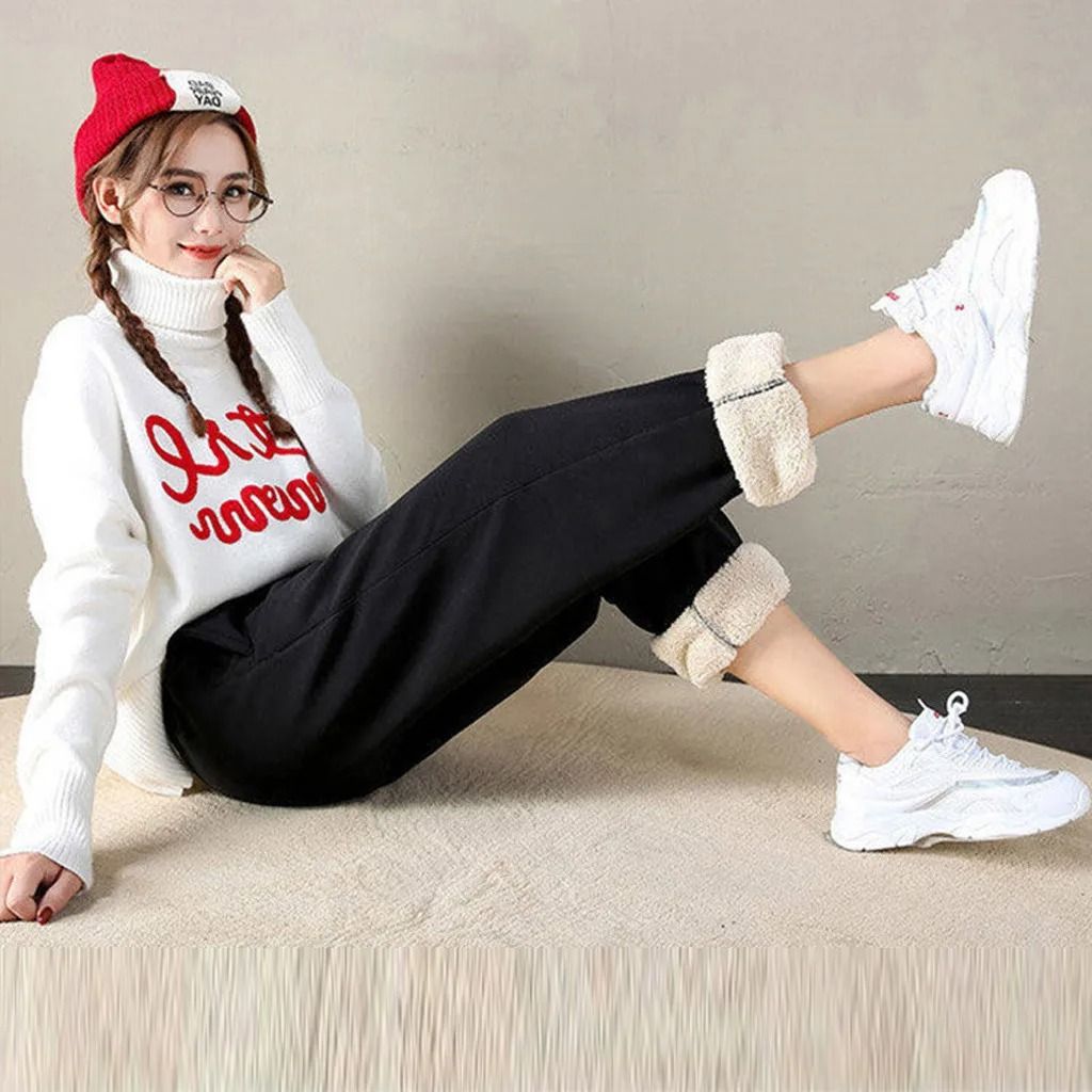 Womens Thick Fleece Lined Winter Leggings With High Waist And Plus Size Fit 3