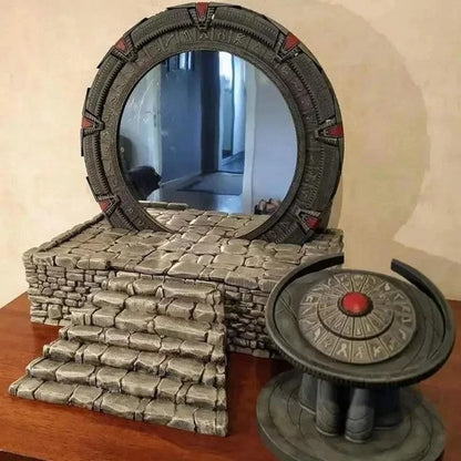 Star Gate Book Stand With Light And Mirror Design For Collectors And Cosplay Decor 2