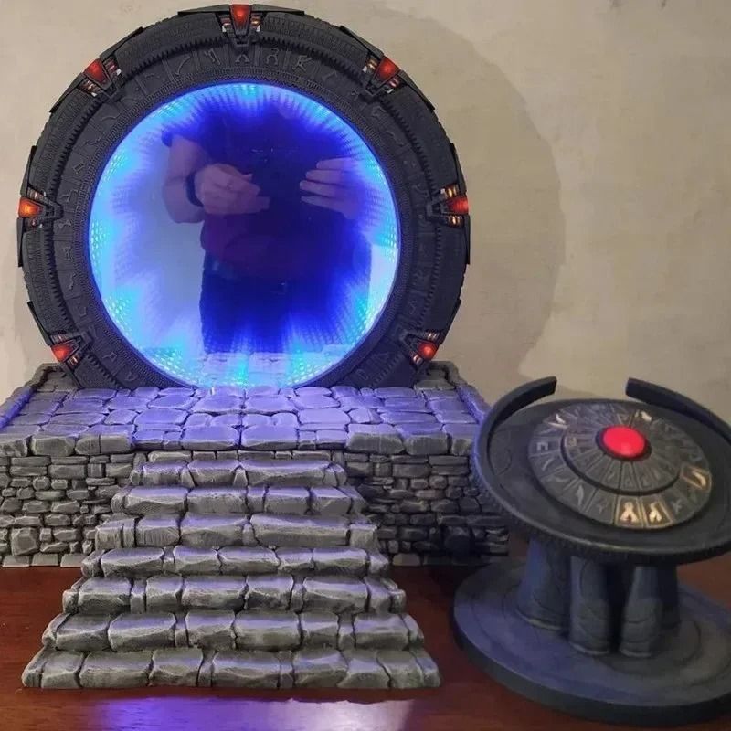 Star Gate Book Stand With Light And Mirror Design For Collectors And Cosplay Decor 6
