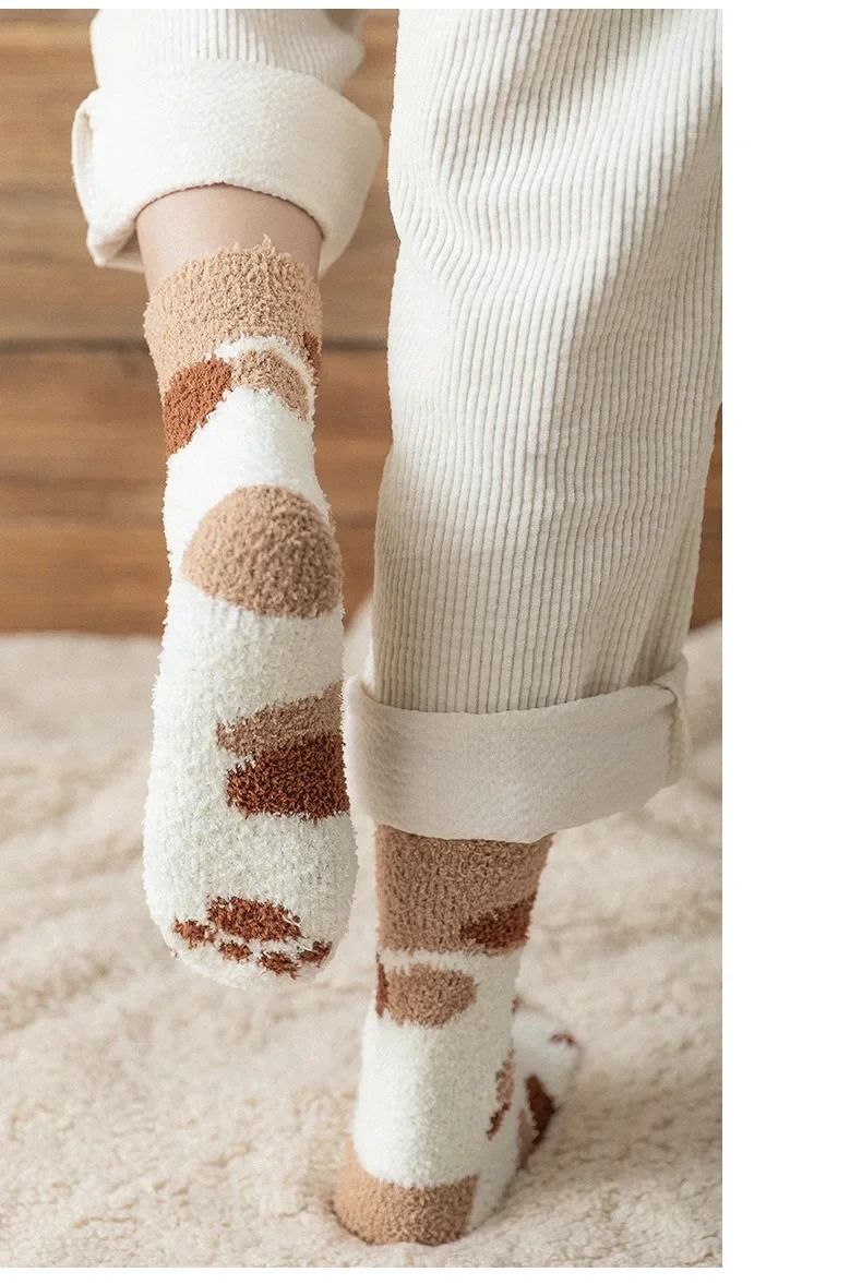 Women 3D Animal Toe Socks Set With Cat Paw And Stripe Designs For Fun Everyday Wear 3