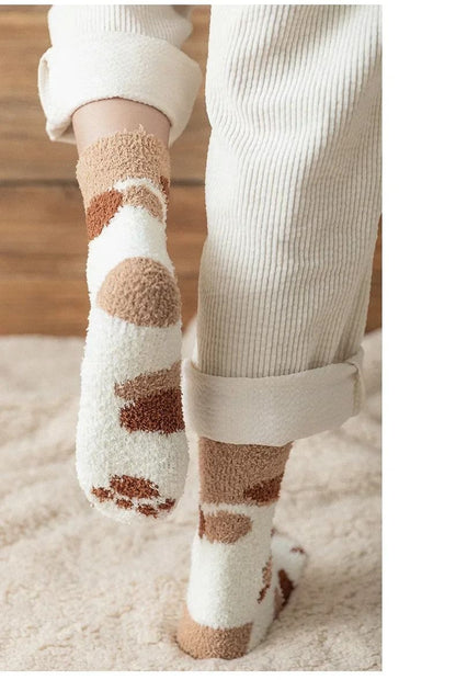 Women 3D Animal Toe Socks Set With Cat Paw And Stripe Designs For Fun Everyday Wear 3