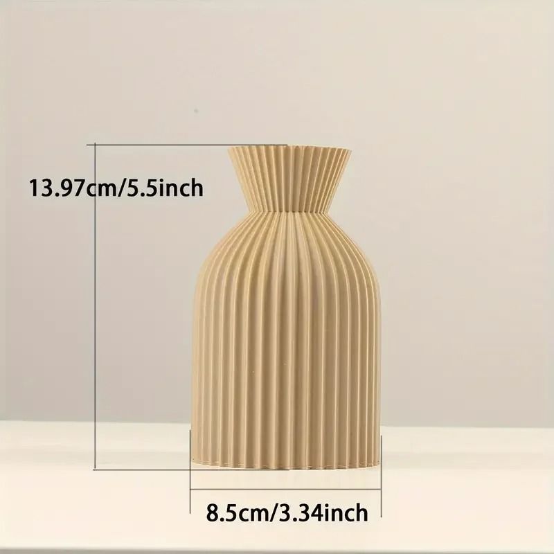 Black Plastic Decorative Vase With Boho Chic Design For Home Office And Living Room Decor 6