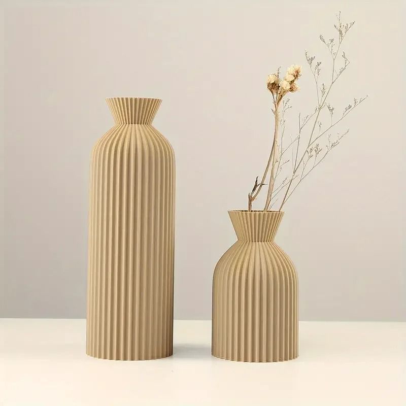 Black Plastic Decorative Vase With Boho Chic Design For Home Office And Living Room Decor 7