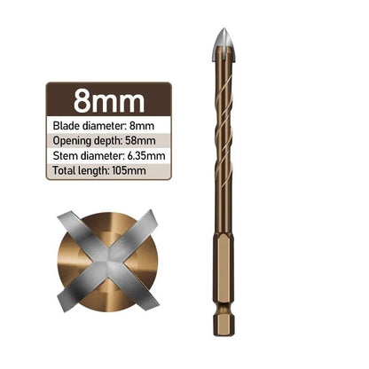 Triangle Alloy Drill Bit Set For Tile Cement Glass Ceramic Metal And Wood In Multiple Sizes 10