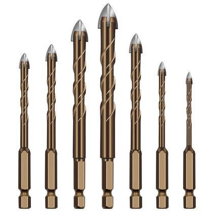 Triangle Alloy Drill Bit Set For Tile Cement Glass Ceramic Metal And Wood In Multiple Sizes 5