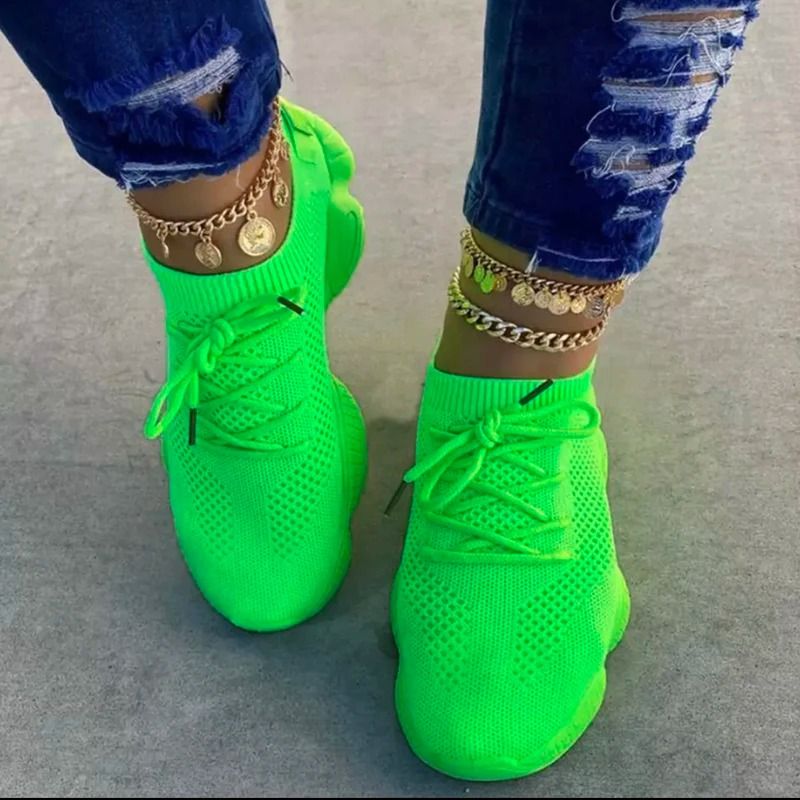 Women Mesh Sneakers 2024 Lace Up Breathable Trainers With Lightweight Comfort Sole 10
