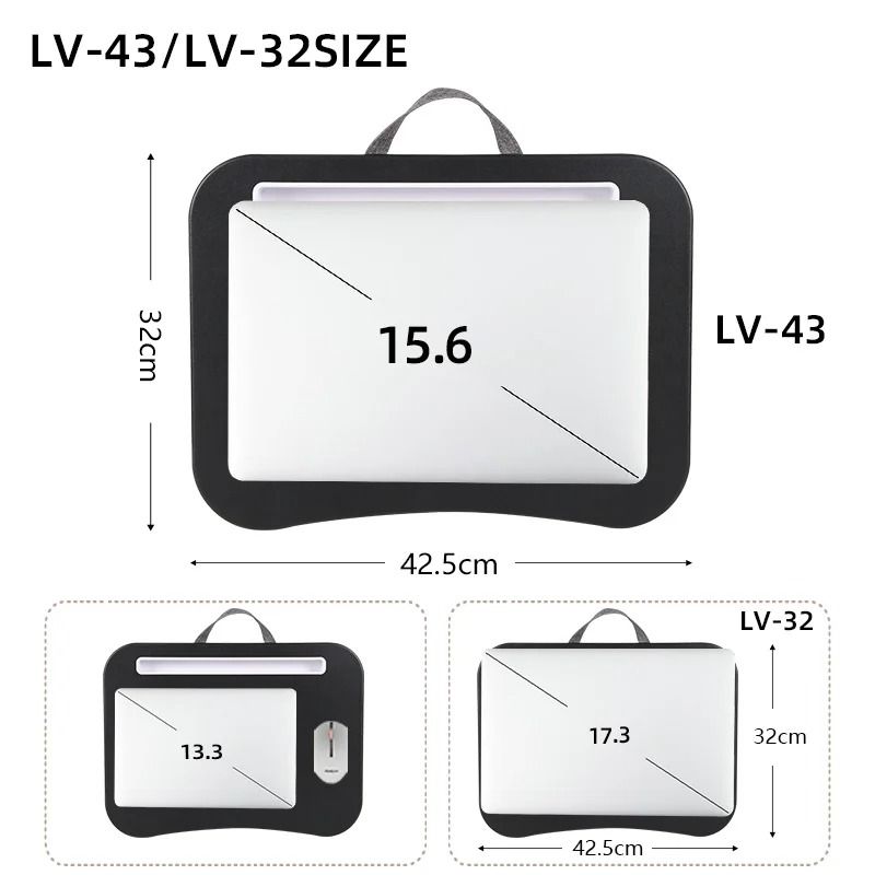Multifunctional Laptop Desk With Cushion And Mouse Pad 6