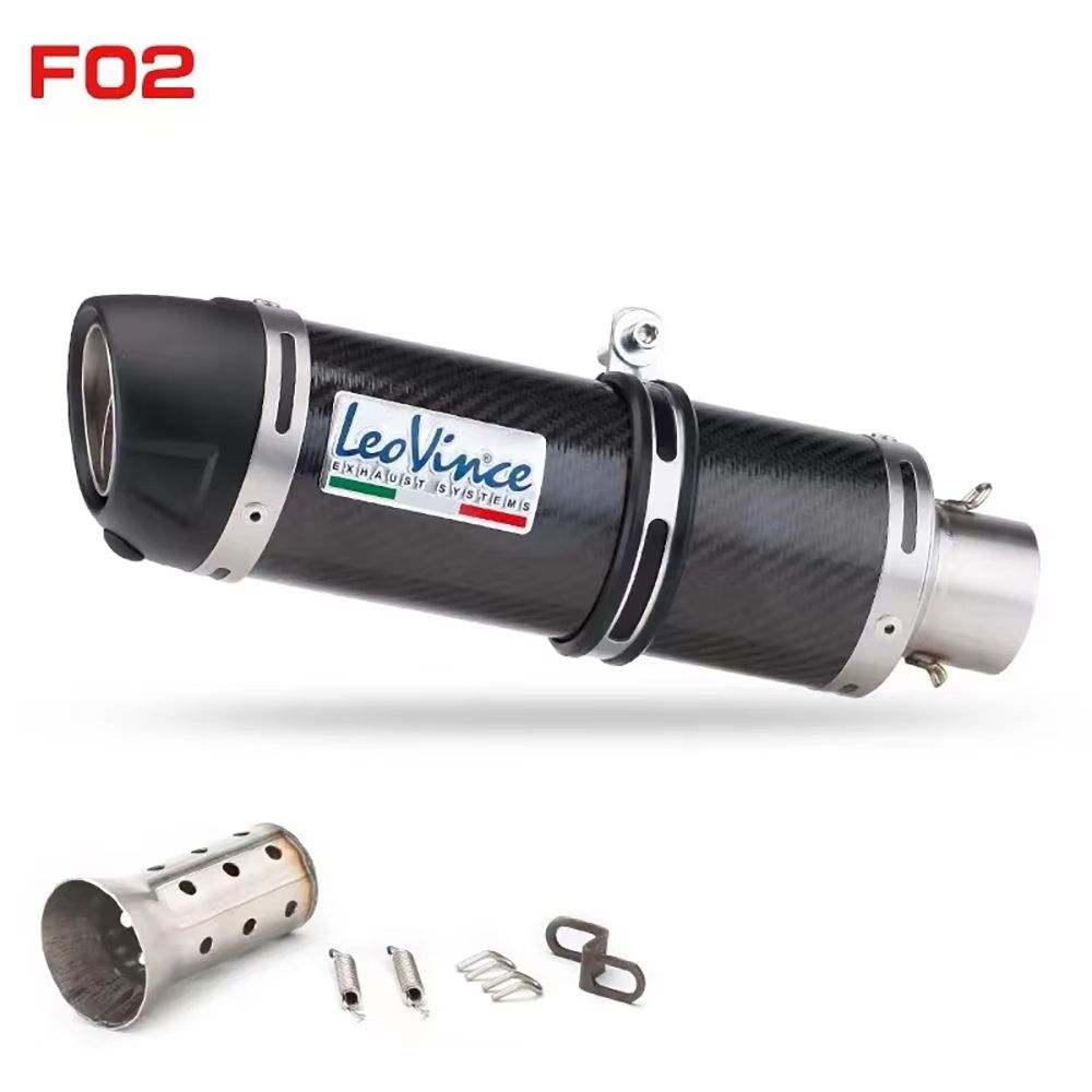 LeoVinceStyle 51mm Motorcycle Exhaust Muffler With Removable DB Killer  HighPerformance Upgrade For 3