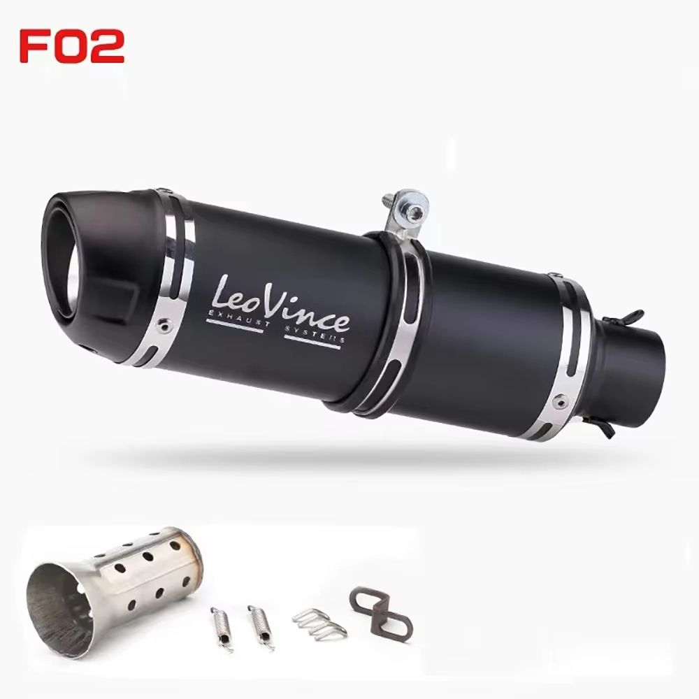 LeoVinceStyle 51mm Motorcycle Exhaust Muffler With Removable DB Killer  HighPerformance Upgrade For 5