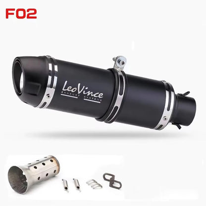 LeoVinceStyle 51mm Motorcycle Exhaust Muffler With Removable DB Killer  HighPerformance Upgrade For 5
