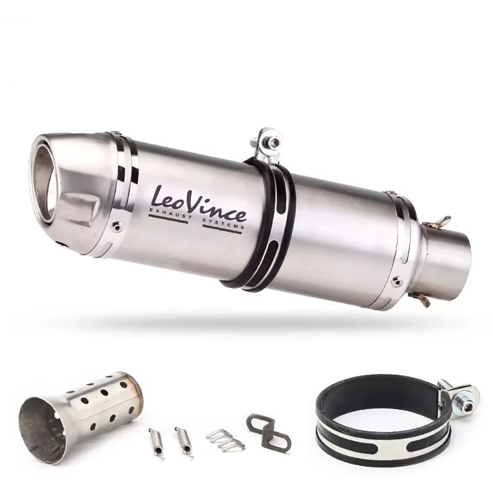 LeoVinceStyle 51mm Motorcycle Exhaust Muffler With Removable DB Killer  HighPerformance Upgrade For 7