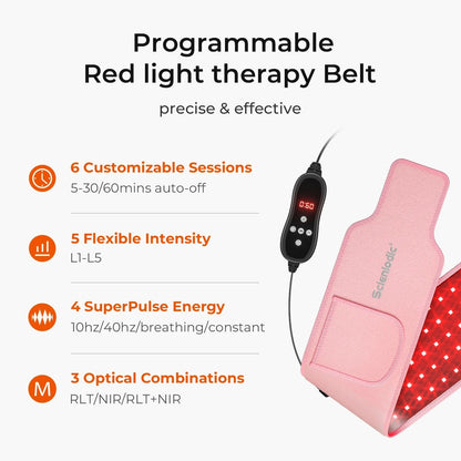 Red Light Therapy Belt With 100 LEDs For Fat Loss And Pain Relief 1