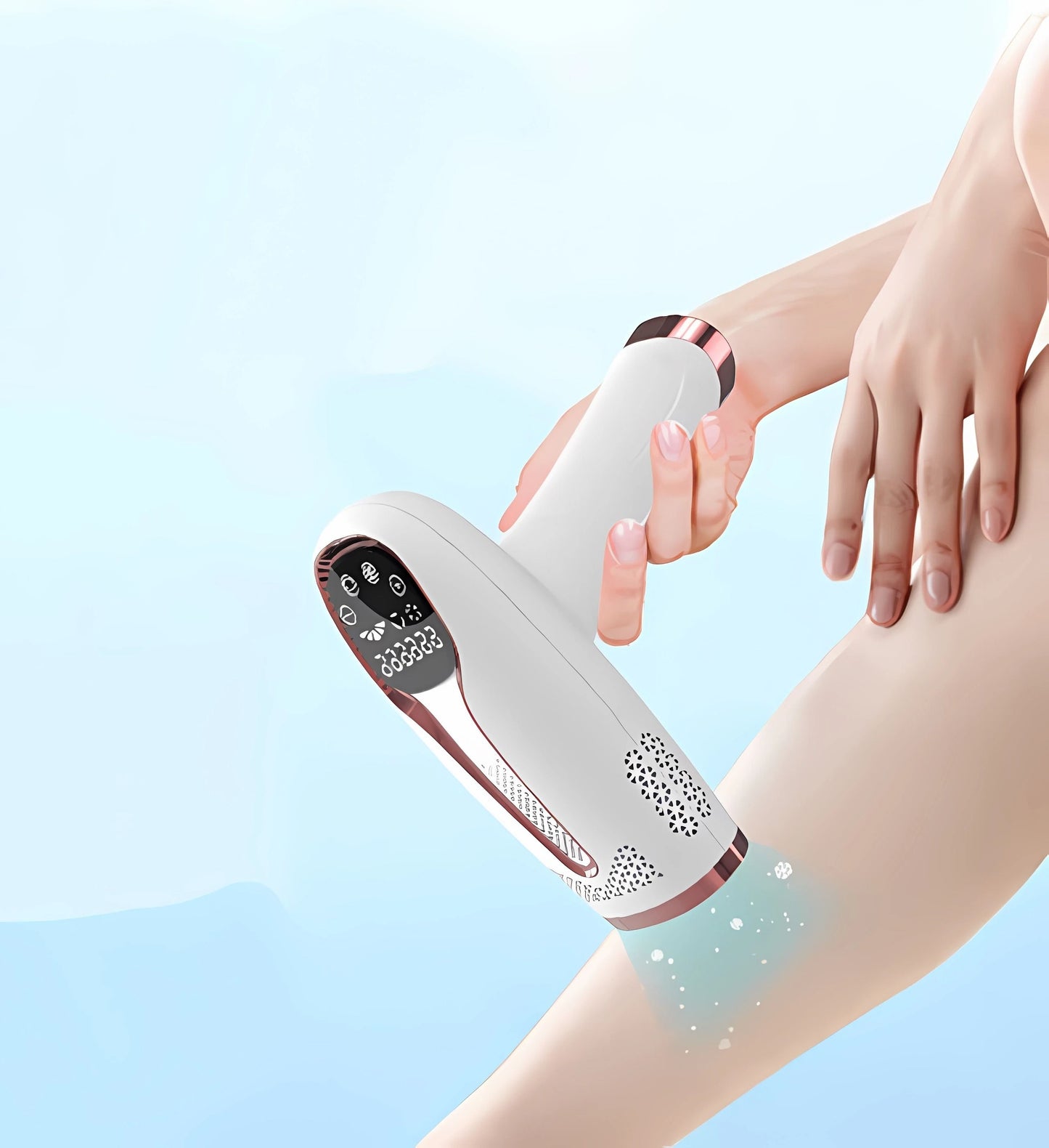 IPL Hair Removal Device with 999999 Flashes for Permanent Hair Reduction