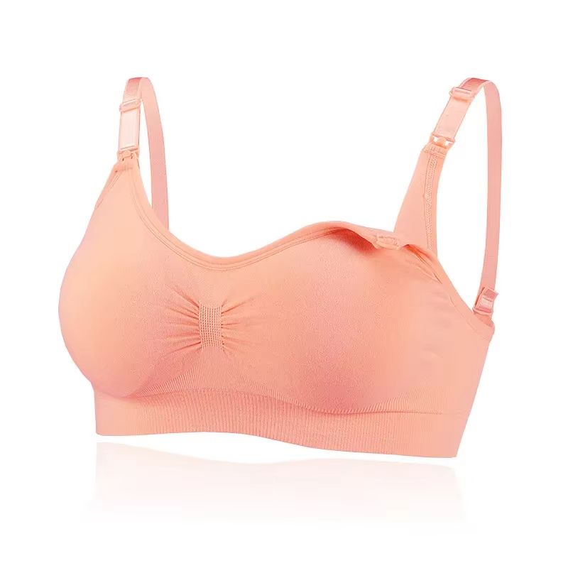 Front Buckle Maternity Bra  Wireless NonSagging Nursing Bra With Sports Pads For Pregnant  Breastfe 3