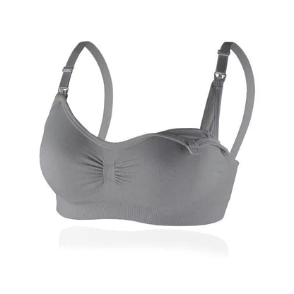 Front Buckle Maternity Bra  Wireless NonSagging Nursing Bra With Sports Pads For Pregnant  Breastfe 7