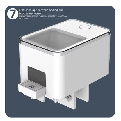 Smart Automatic Fish Feeder  WiFi Aquarium Food Dispenser With App  Voice Control 3