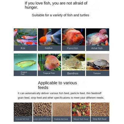 Smart Automatic Fish Feeder  WiFi Aquarium Food Dispenser With App  Voice Control 4