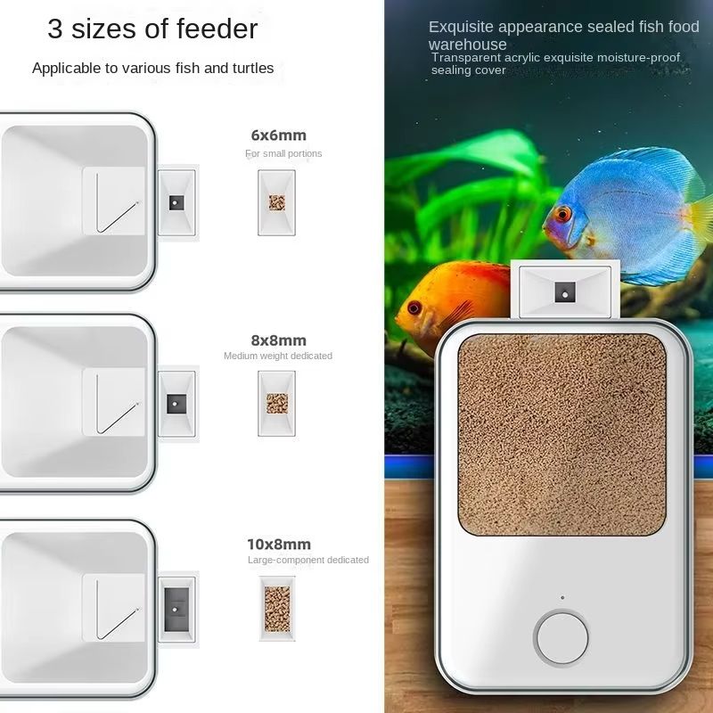 Smart Automatic Fish Feeder  WiFi Aquarium Food Dispenser With App  Voice Control 5