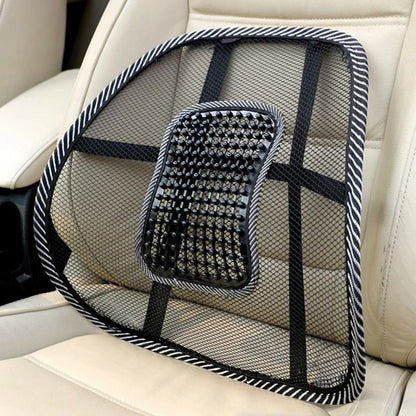 Mesh Lumbar Back Cushion with Massage Support for Car Home or Office Chairs