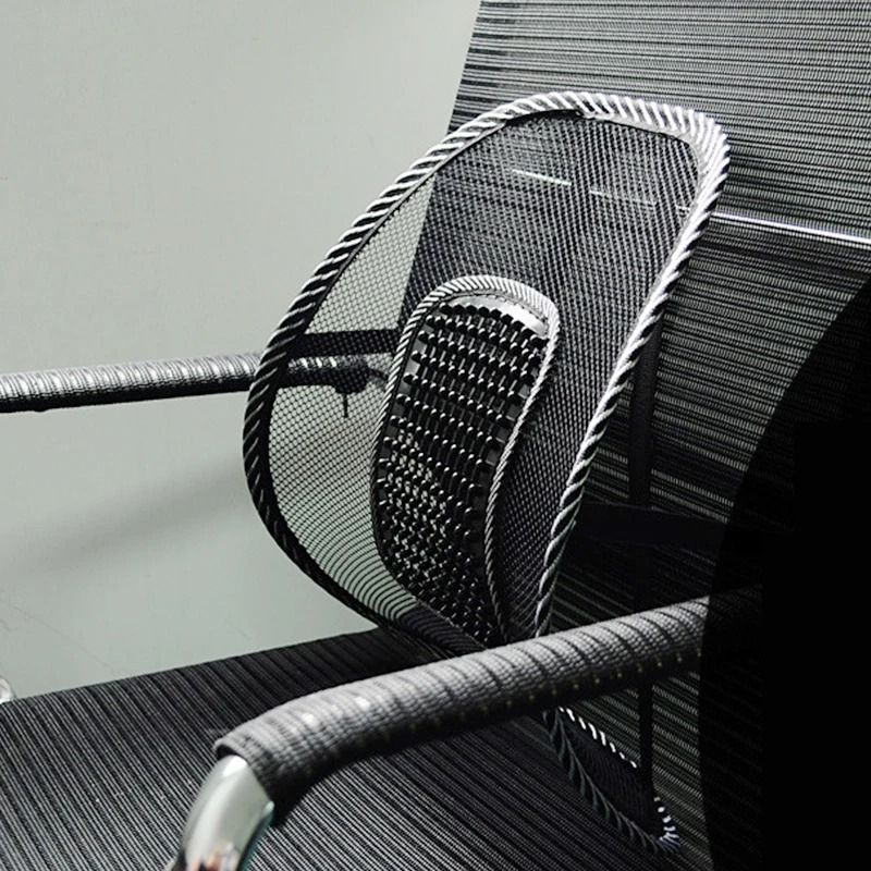 Mesh Lumbar Back Cushion With Massage Support For Car Home Or Office Chairs 1