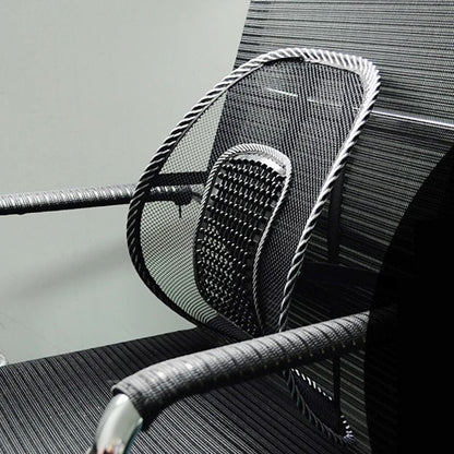 Mesh Lumbar Back Cushion With Massage Support For Car Home Or Office Chairs 1