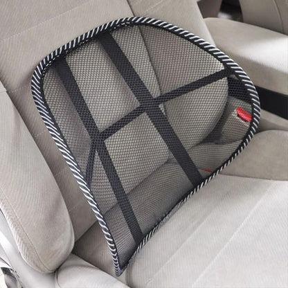 Mesh Lumbar Back Cushion With Massage Support For Car Home Or Office Chairs 3
