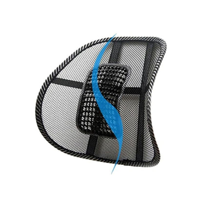 Mesh Lumbar Back Cushion With Massage Support For Car Home Or Office Chairs 5
