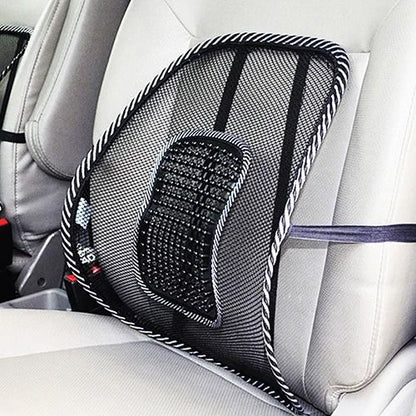 Mesh Lumbar Back Cushion With Massage Support For Car Home Or Office Chairs 6