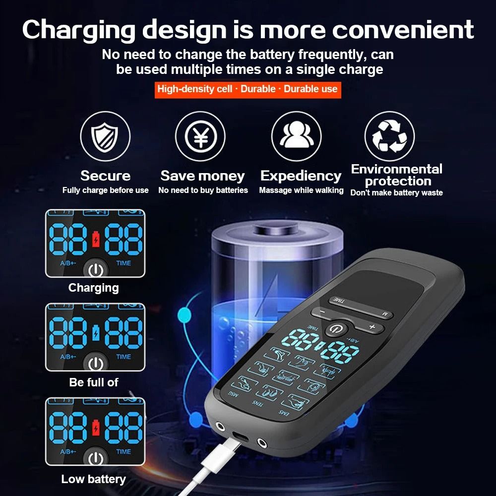 EMS Electric Muscle Stimulation Machine For FullBody Therapy 6