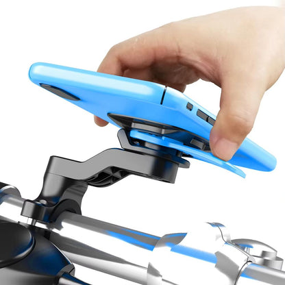 Shockproof Motorcycle  Bike Phone Holder  360 Rotating Handlebar Mount With Quad Lock  GPS Support 2