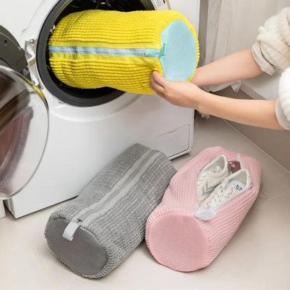 Shoe Washing Machine Bag With Zipper And Padded Fibers For Sneaker Cleaning 2