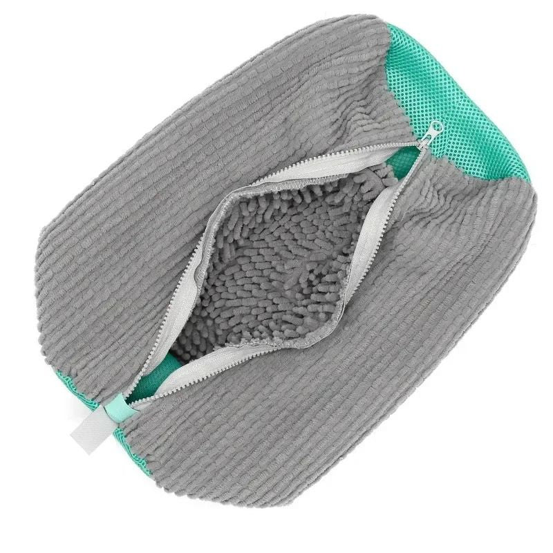 Shoe Washing Machine Bag With Zipper And Padded Fibers For Sneaker Cleaning 9