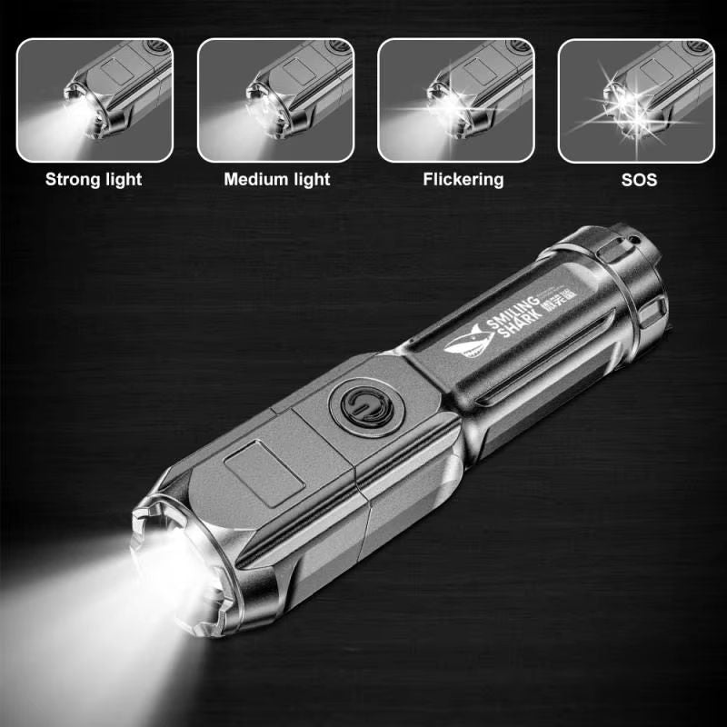 UltraBright Rechargeable LED Flashlight  100000 Lumen Tactical Torch With Zoom  Waterproof Design 3