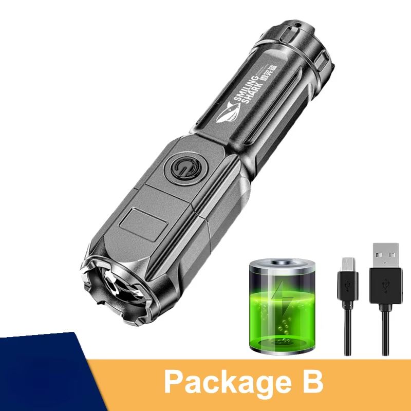 UltraBright Rechargeable LED Flashlight  100000 Lumen Tactical Torch With Zoom  Waterproof Design 7