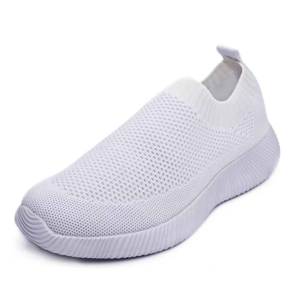 Breathable Slip On Sock Sneakers For Women Walking Shoes Knit Upper 9