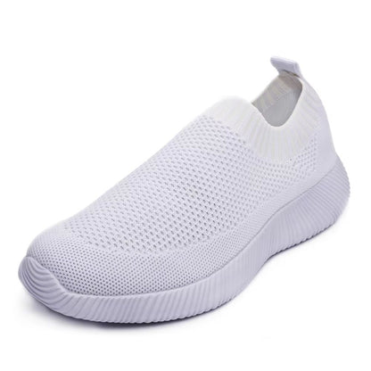 Breathable Slip On Sock Sneakers For Women Walking Shoes Knit Upper 9