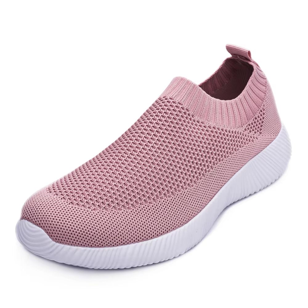 Breathable Slip On Sock Sneakers For Women Walking Shoes Knit Upper 7