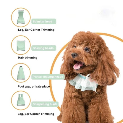 Professional 4in1 Electric Pet Grooming Kit For Dogs And Cats 1