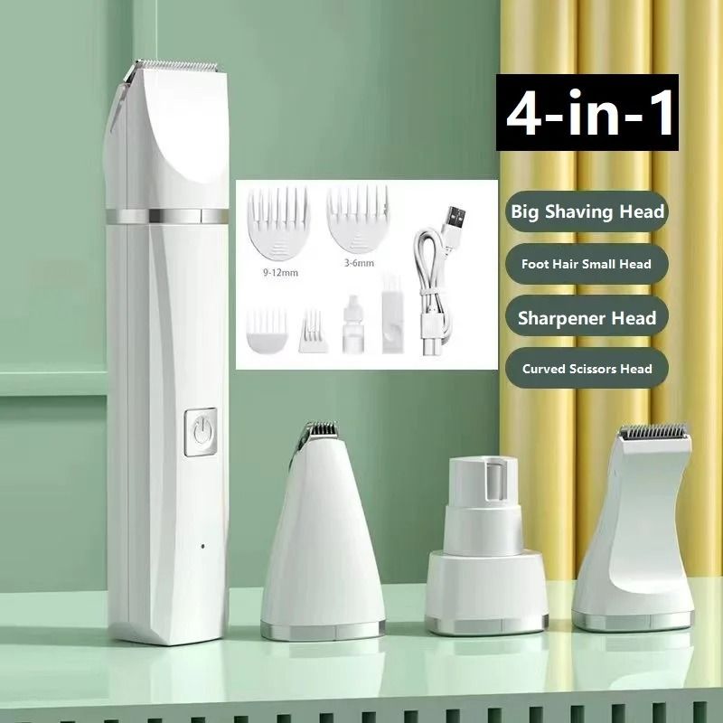 Professional 4in1 Electric Pet Grooming Kit For Dogs And Cats 8